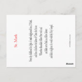 セントマーク祈りの言葉カード ポストカード (裏面)