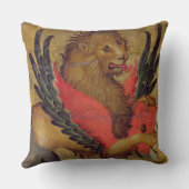 セントマーク(パネルの油)のライオン クッション (裏面)