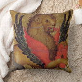 セントマーク(パネルの油)のライオン クッション (ブランケット)