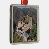 セントマーチンdu Canigouの大修道院の眺め メタルオーナメント (右)