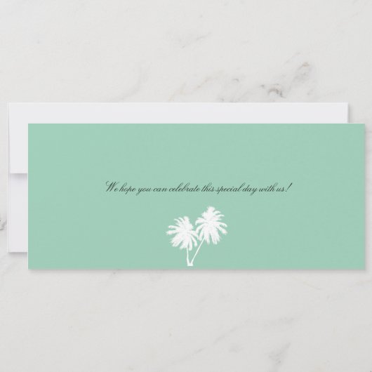 セントマーティン寄宿券の宛先結婚式の招待 招待状 (裏面)