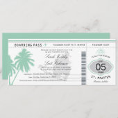 セントマーティン寄宿券の宛先結婚式の招待 招待状 (正面/裏面)