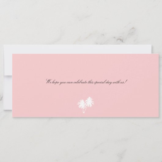 セントマーティン寄宿券の宛先結婚式 招待状 (裏面)