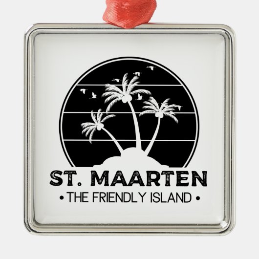 セントマーテンザアイランドシントフレンドリーマーチン メタルオーナメント (正面)