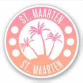 セントマーテンピンクとコーラルグラディエントSint Martin シール (正面)