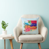 セントマーテンレトロカリブのヴィンテージアイランド飛行機 クッション (椅子)