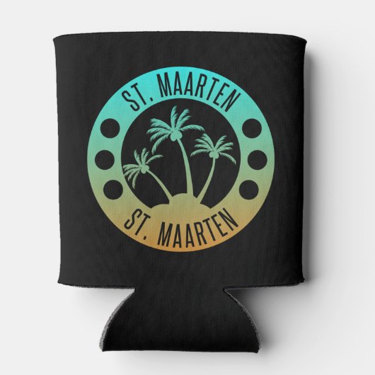 セントマーテン海アクアブルーグラデーションシントマーチン 缶クーラー (裏面)