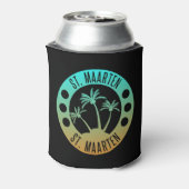 セントマーテン海アクアブルーグラデーションシントマーチン 缶クーラー (缶裏面)