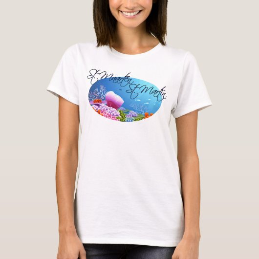 セントマーテン – セントマーティンリーフ Tシャツ (正面)