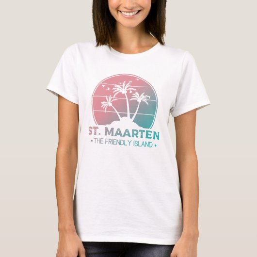 セントマーテン | Sint Martinレトログラデーション Tシャツ (正面)