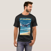 セントマールテンマホビーチ航空 Tシャツ (正面フル)