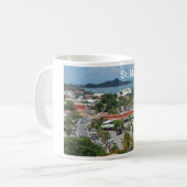 セントマールテン島 – マリゴット湾 コーヒーマグカップ (正面左)