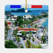 セントマールテン島 – マリゴット湾 セラミックオーナメント (裏面)