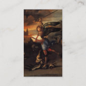 セントミカエルとドラゴンブラウンホワイトパール 名刺 (裏面)