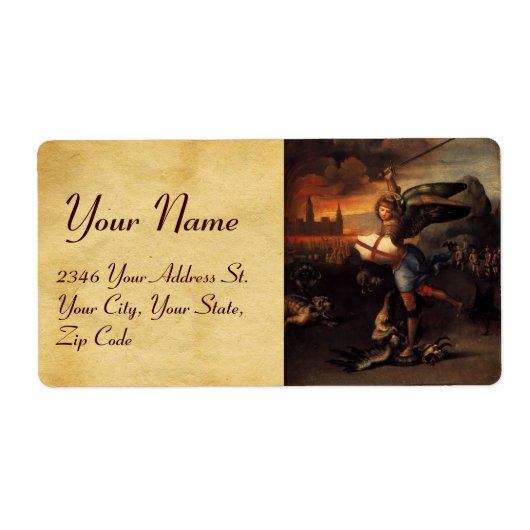 セントミカエルとドラゴン ラベル (正面)