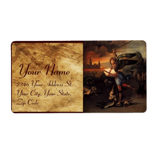 セントミカエルとドラゴン ラベル (正面)