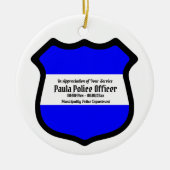 セントミカエルのシールド(スタイル2)円形 セラミックオーナメント (正面)