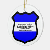 セントミカエルのシールド(スタイル2)円形 セラミックオーナメント (左)