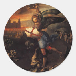 セントミカエルのステッカー ラウンドシール