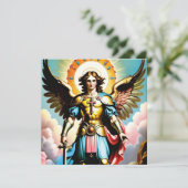 セントミカエル挨拶カード カード (スタンド正面)