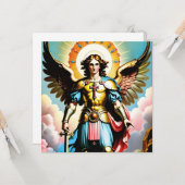 セントミカエル挨拶カード カード (正面/裏面インサイチュ)