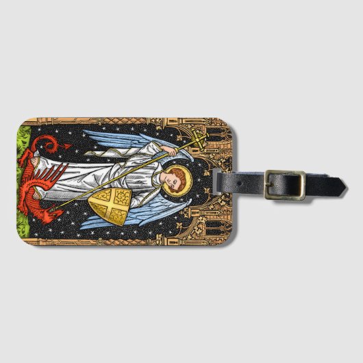 セントミカエル獣の荷物タグを戦う ラゲッジタグ (正面横)