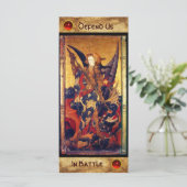 セントミカエル祈りの言葉カード (スタンド正面)