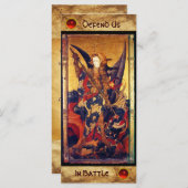 セントミカエル祈りの言葉カード (正面/裏面)