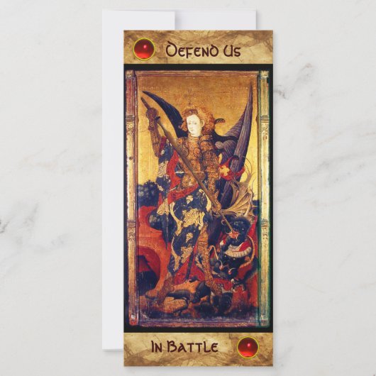 セントミカエル祈りの言葉カード (正面)