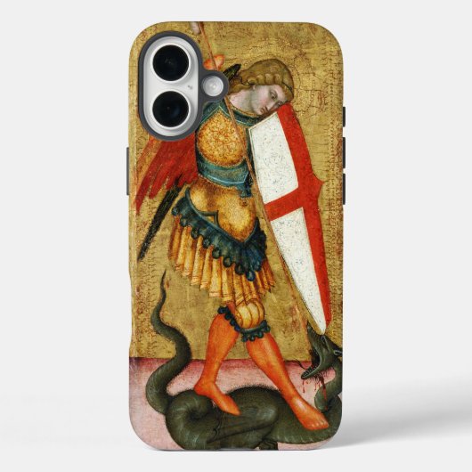 セントミカエル・アーチャンエルとドラゴンシーネーゼ祈りの言葉 Case-Mate iPhoneケース (裏面)