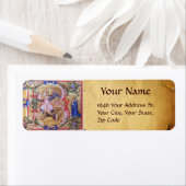 セントミカエル・ザアーチャンエルアンティーク羊皮紙 ラベル (インサイチュ)