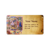 セントミカエル・ザアーチャンエルアンティーク羊皮紙 ラベル (正面)