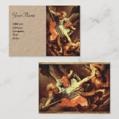 セントミカエル・ザ・アーチャンエルクラフト紙 名刺 (正面/裏面)