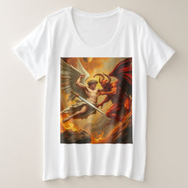 セントミカエル・ザ・アーチャンエルプラスサイズウィメンズティー プラスサイズTシャツ