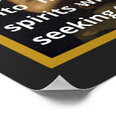 セントミカエル・ザ・アーチャンエル祈りの言葉とホワイト文字 ポスター (角)