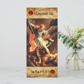 セントミカエル・ザ・アーチャンエル祈りの言葉カード (スタンド正面)