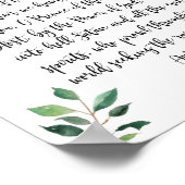 セントミカエル・ザ・アーチャンエル祈りの言葉プリント ポスター (角)