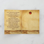 セントミカエル・ザ・アーチャンエル祈りの言葉 カード (内部)