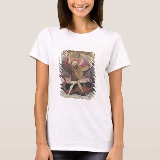 セントミカエルVanquishing Evil, c.1480 (テンペラのパーム Tシャツ (正面)