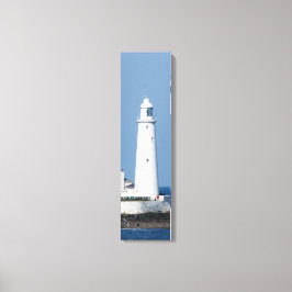 セントメアリーのライトハウスオンザコーストバーチカルキャンバス キャンバスプリント