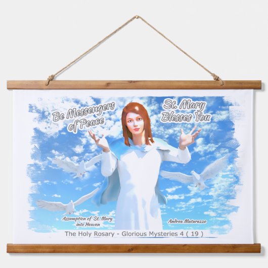 セントメアリーの天国2への就任 吊り下げ型タペストリー (正面)