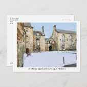 セントメアリーズクワッド大学セントアンドリュース・スコットランド ポストカード (正面/裏面)