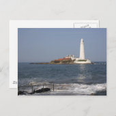 セントメアリーズライトハウス、ウィットリーベイポストカード ポストカード (正面/裏面)