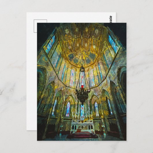 セントメアリーズ大聖堂キルケニー，アイルランドインテリア ポストカード (正面/裏面)