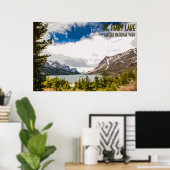 セントメアリーレイク氷河National Park Vintage Poster ポスター (ホームオフィス)