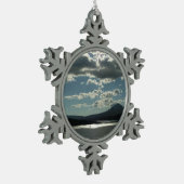 セントメアリーレイクIアットグレイシャナショナルパーク スノーフレークピューターオーナメント (左)