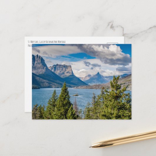 セントメアリー湖 ポストカード (正面/裏面インサイチュ)