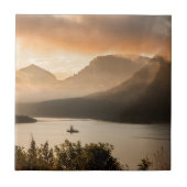 セントメアリー湖|モンタナ州グレーシア国立公園 タイル (正面)