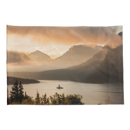 セントメアリー湖|モンタナ州グレーシア国立公園 枕カバー (裏面-右)