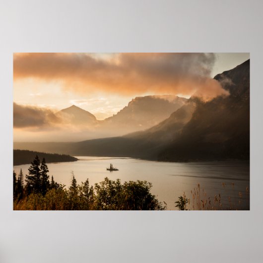 セントメアリー湖 | Glacier National Park, Montana ポスター (正面)